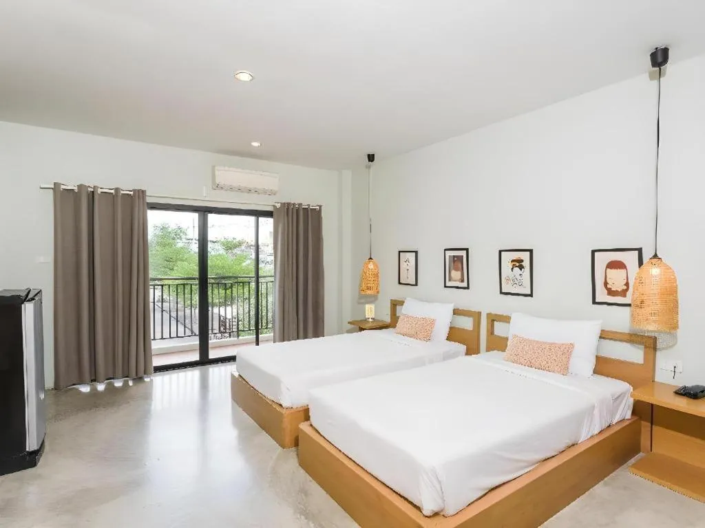 Bed in Yellow Moon Hotel