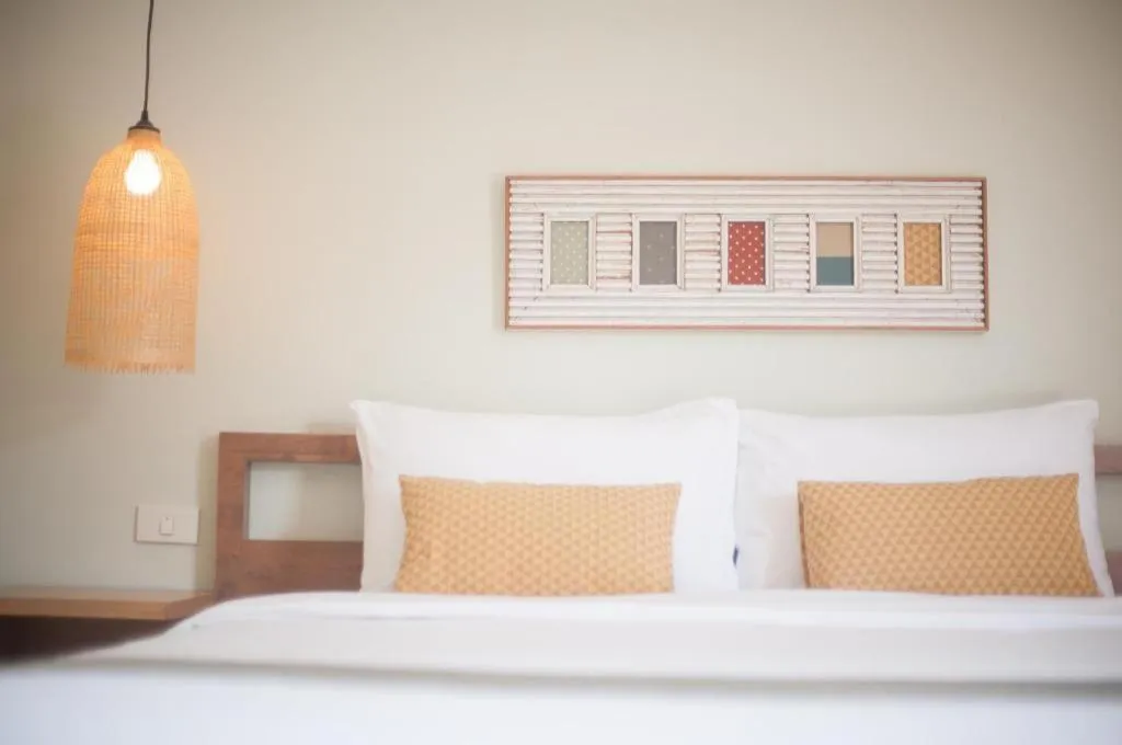 Bed in Yellow Moon Hotel