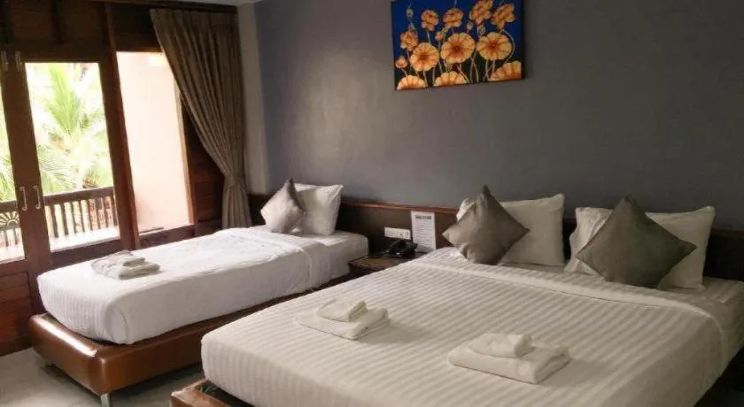 Bed in Khanom Cabana Beach Resort