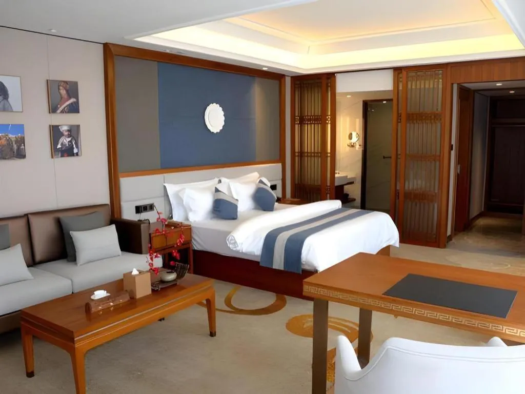 Bed in Metropolo Hotel Chengdu Wuhou Wanda Plaza