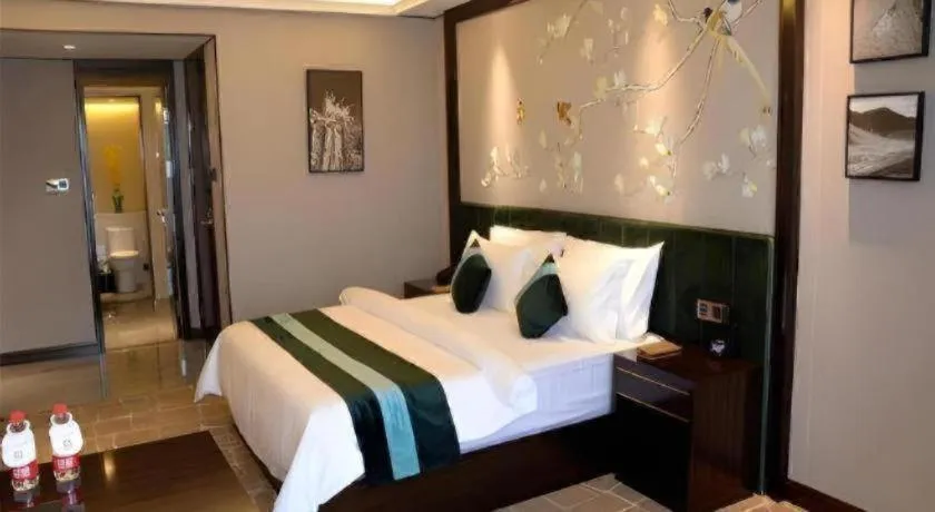 Bed in Metropolo Hotel Chengdu Wuhou Wanda Plaza