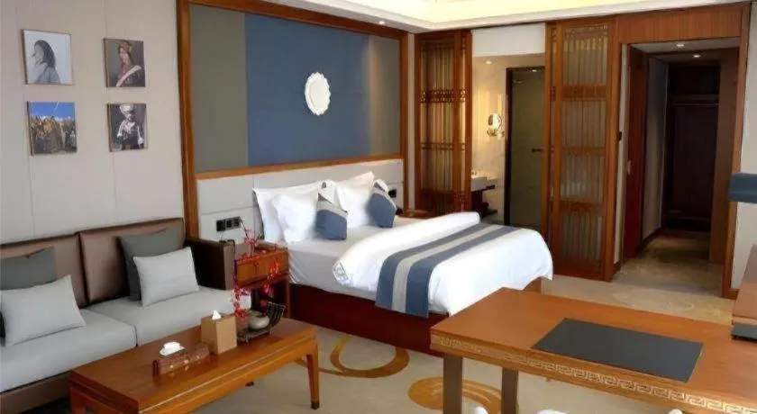 Bed in Metropolo Hotel Chengdu Wuhou Wanda Plaza