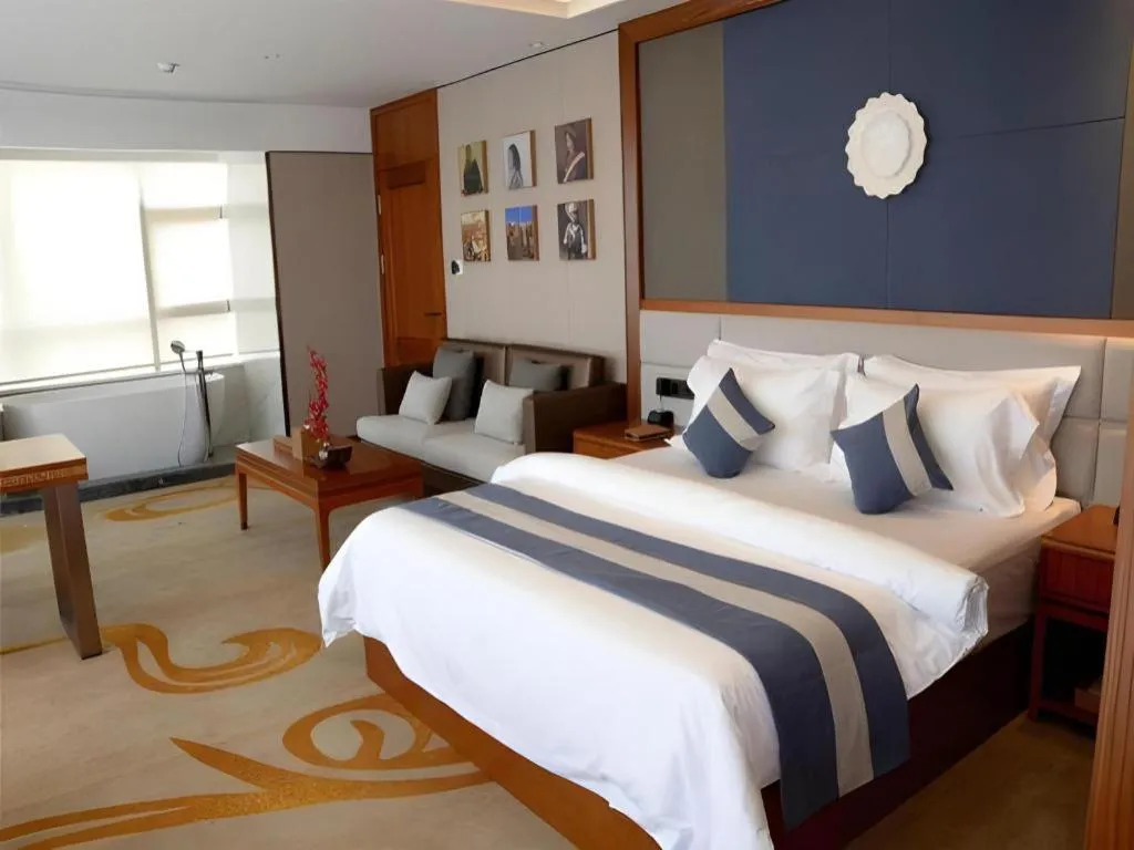 Bed in Metropolo Hotel Chengdu Wuhou Wanda Plaza