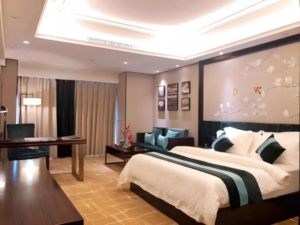 Bed in Metropolo Hotel Chengdu Wuhou Wanda Plaza