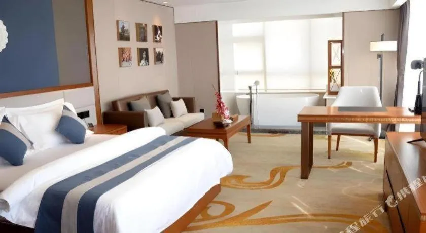 Bed in Metropolo Hotel Chengdu Wuhou Wanda Plaza