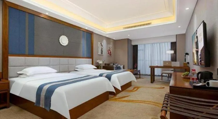 Bed in Metropolo Hotel Chengdu Wuhou Wanda Plaza