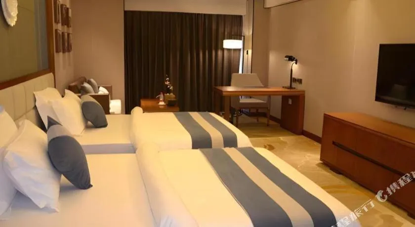 Bed in Metropolo Hotel Chengdu Wuhou Wanda Plaza