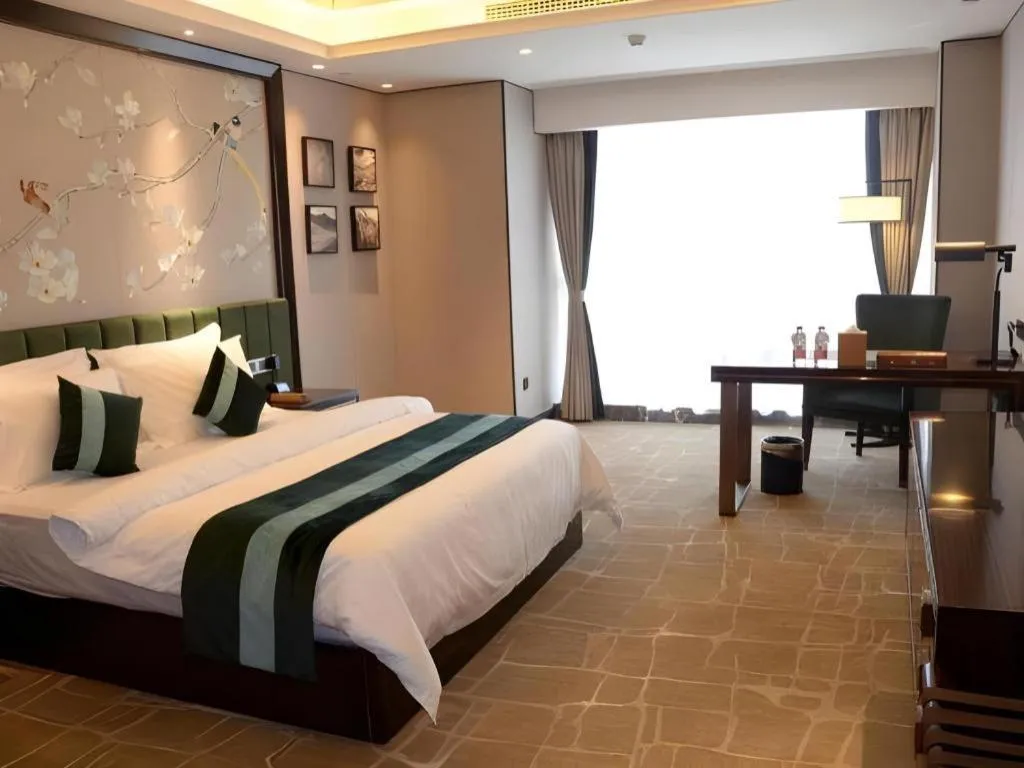 Bed in Metropolo Hotel Chengdu Wuhou Wanda Plaza