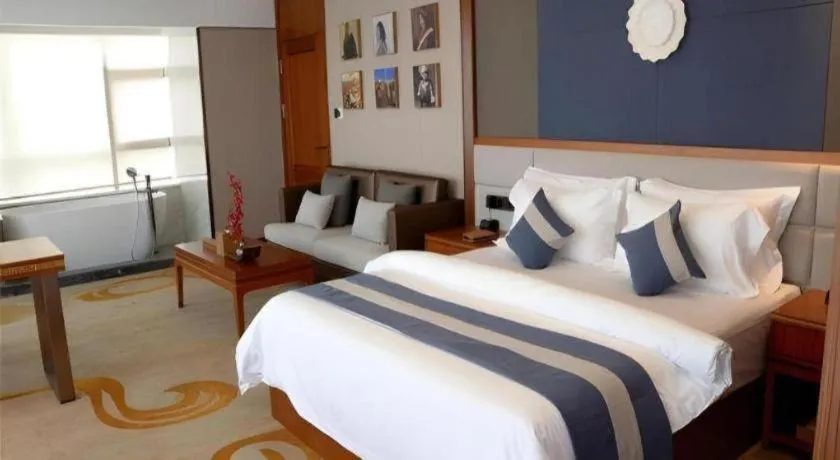 Bed in Metropolo Hotel Chengdu Wuhou Wanda Plaza