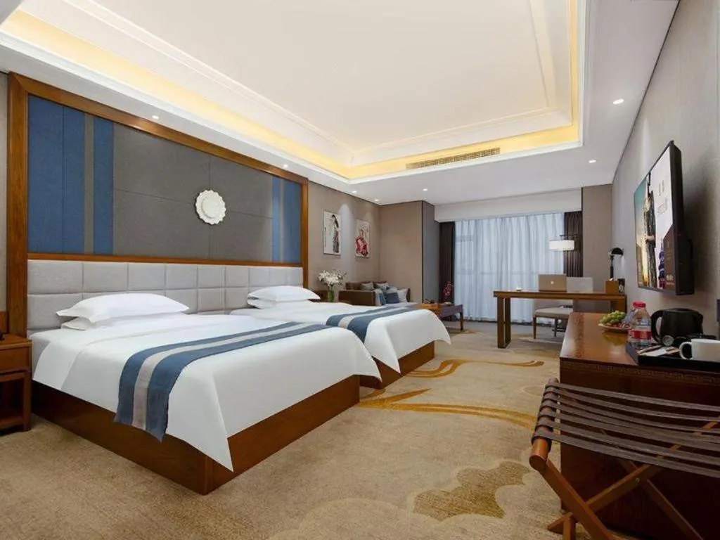 Bed in Metropolo Hotel Chengdu Wuhou Wanda Plaza