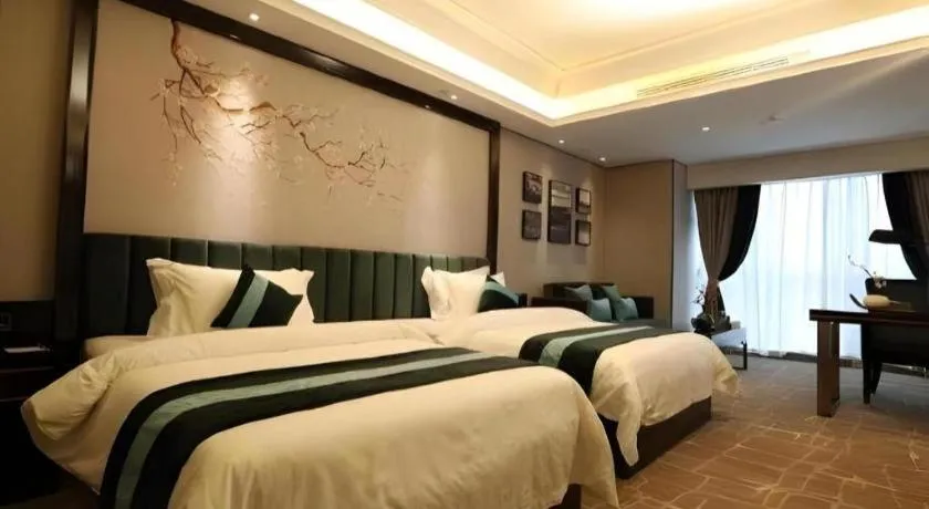 Bed in Metropolo Hotel Chengdu Wuhou Wanda Plaza