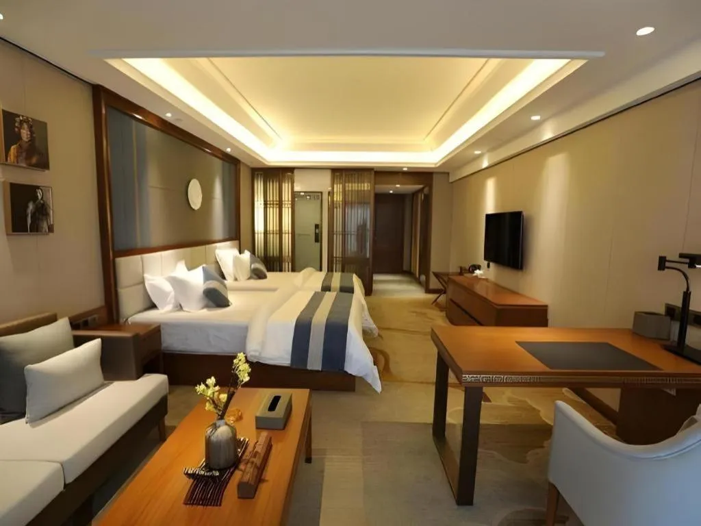 Bed in Metropolo Hotel Chengdu Wuhou Wanda Plaza