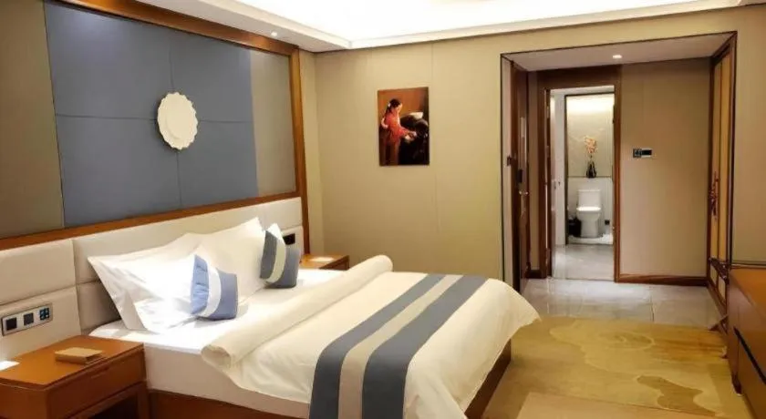 Bed in Metropolo Hotel Chengdu Wuhou Wanda Plaza