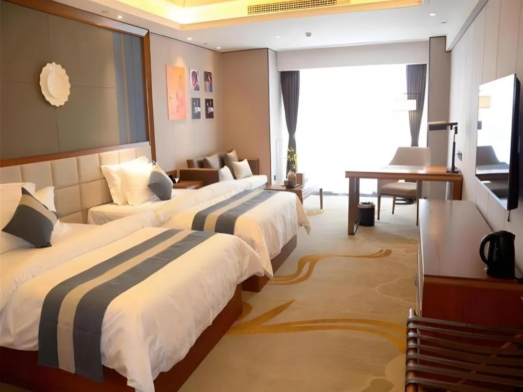 Bed in Metropolo Hotel Chengdu Wuhou Wanda Plaza