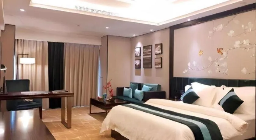 Bed in Metropolo Hotel Chengdu Wuhou Wanda Plaza