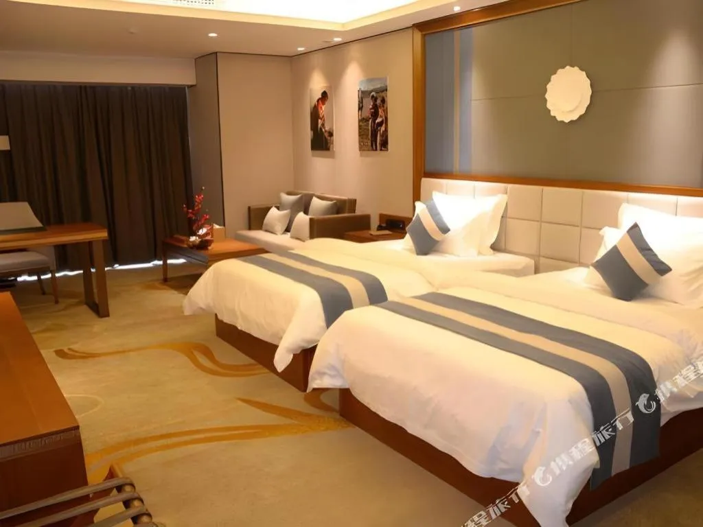 Bed in Metropolo Hotel Chengdu Wuhou Wanda Plaza