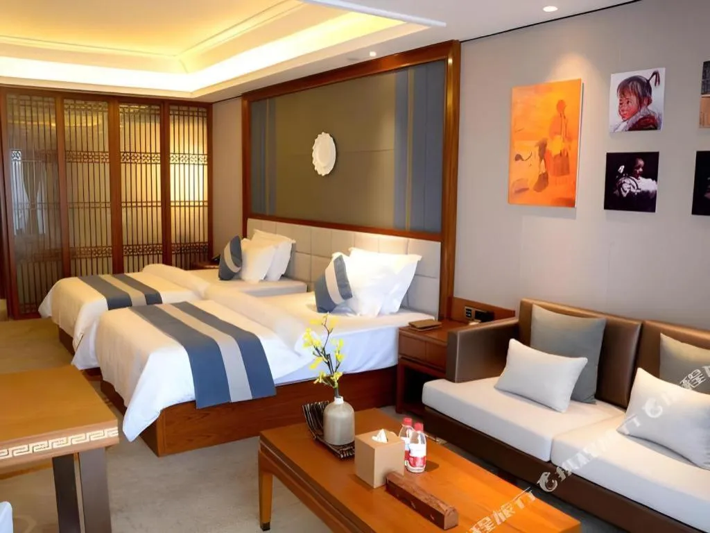Bed in Metropolo Hotel Chengdu Wuhou Wanda Plaza