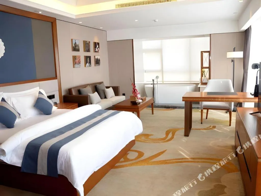 Bed in Metropolo Hotel Chengdu Wuhou Wanda Plaza