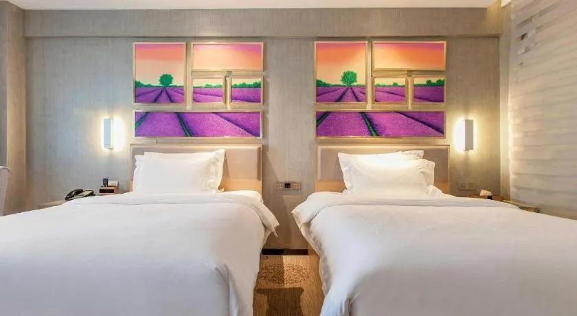 Bed in Lavande Hotels Wuhan Wuchang Railway Station Square
