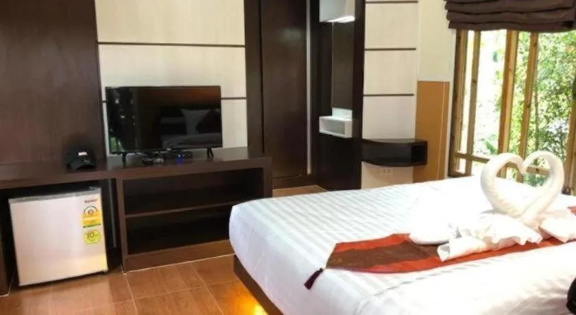 Bed in Chang Puak Resort Damnoen Saduak