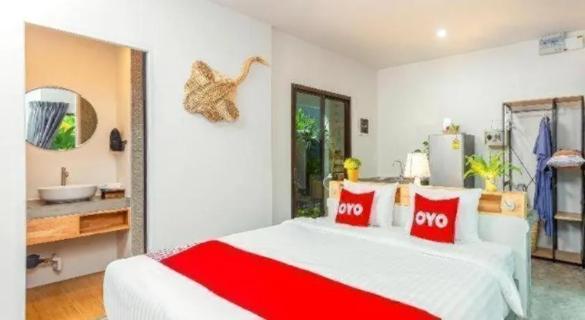 Bed in OYO 422 Jane Homestay and Resort