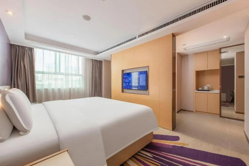 Bed in Lavande Hotel Shenzhen North Station Huawei Gangtou Metro Station