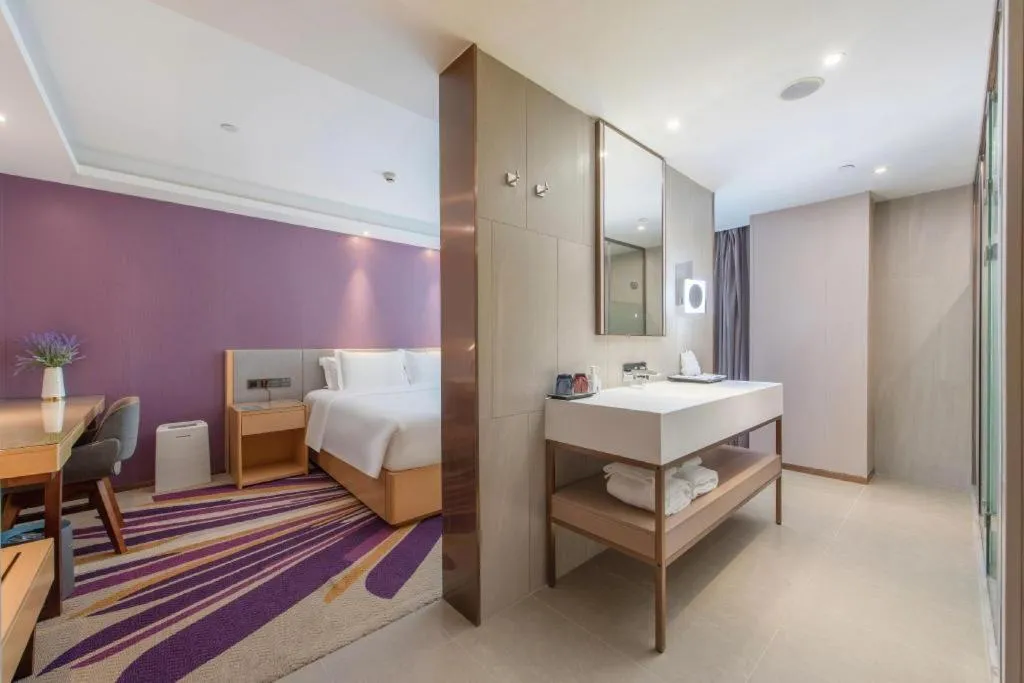 Bed in Lavande Hotel Shenzhen North Station Huawei Gangtou Metro Station