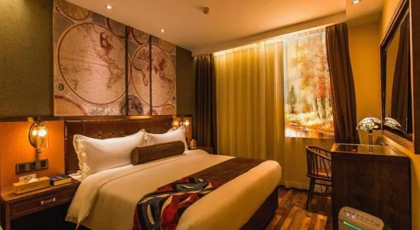 Bed in James Joyce Coffetel Xi'an Zhonglou Xiaonanmen Food Street