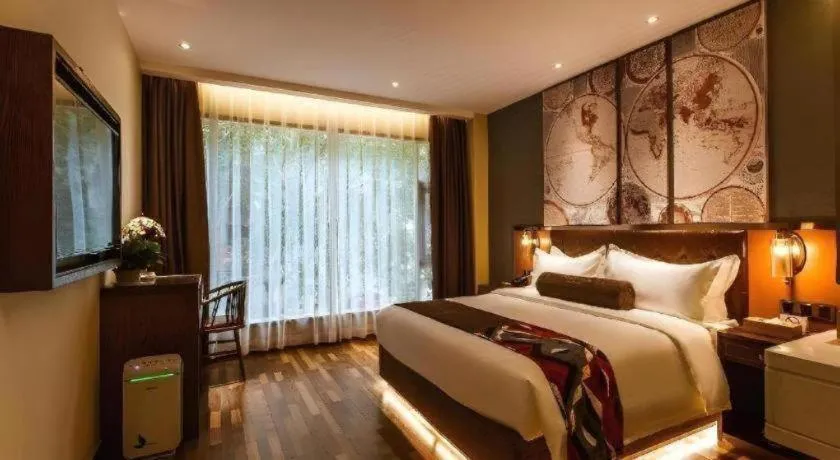 Bed in James Joyce Coffetel Xi'an Zhonglou Xiaonanmen Food Street