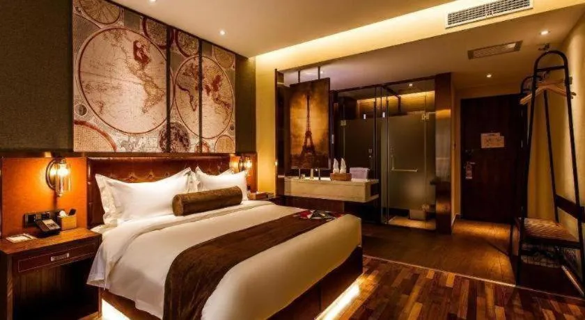 Bed in James Joyce Coffetel Xi'an Zhonglou Xiaonanmen Food Street