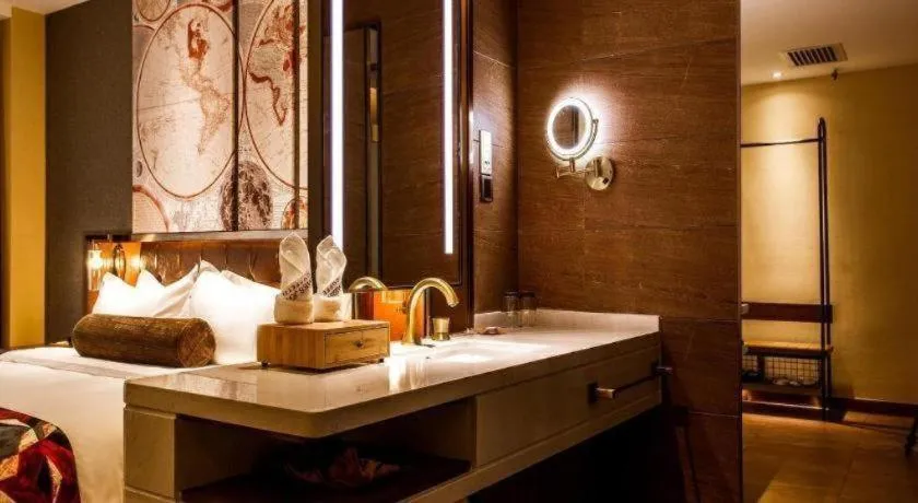 Bed in James Joyce Coffetel Xi'an Zhonglou Xiaonanmen Food Street