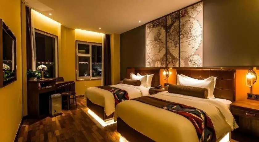 Bed in James Joyce Coffetel Xi'an Zhonglou Xiaonanmen Food Street