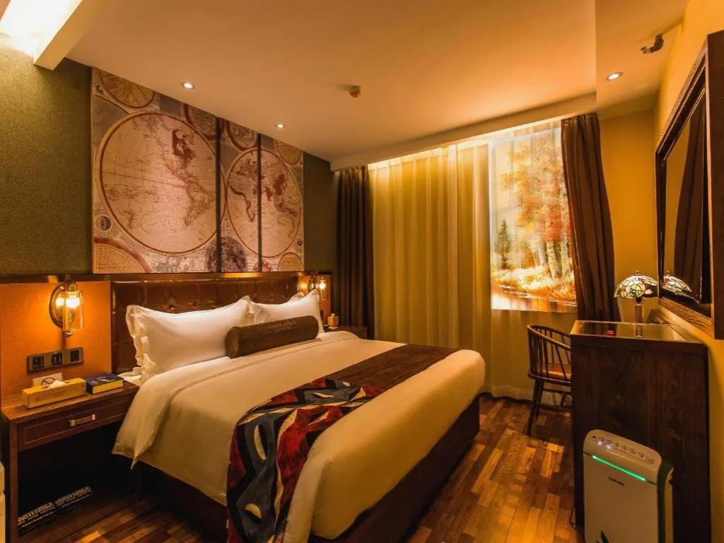 Bed in James Joyce Coffetel Xi'an Zhonglou Xiaonanmen Food Street