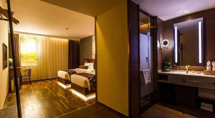 Bed in James Joyce Coffetel Xi'an Zhonglou Xiaonanmen Food Street