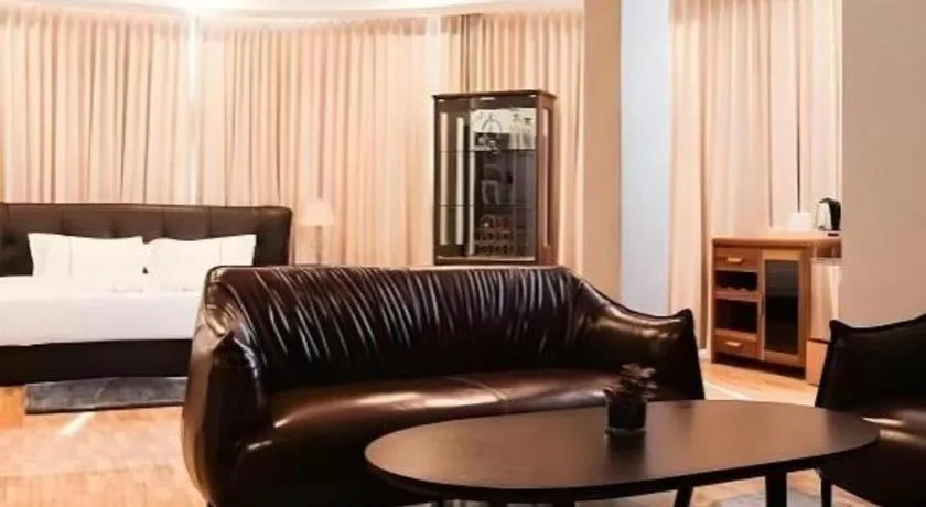 Bed in One Vientiane Hotel