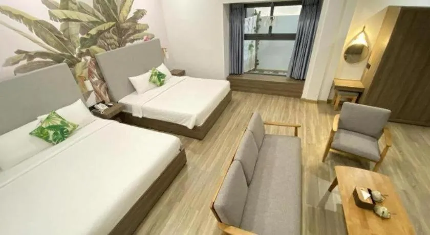 Bed in Green Oasis Hotel