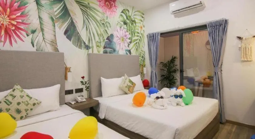 Bed in Green Oasis Hotel