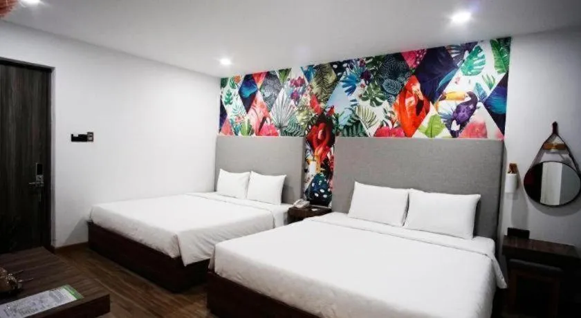 Bed in Green Oasis Hotel