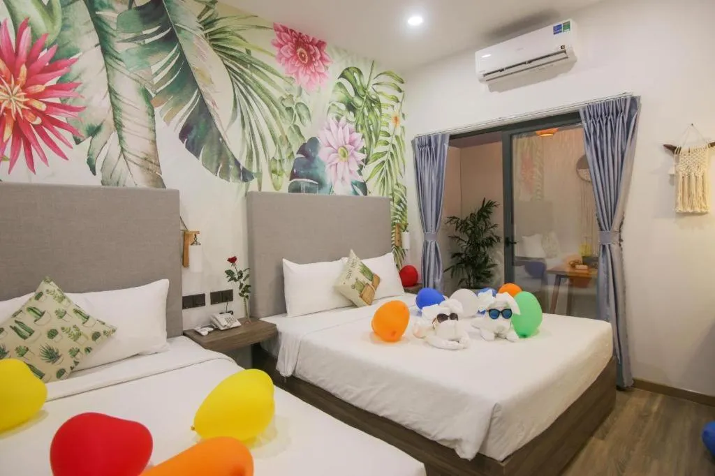 Bed in Green Oasis Hotel