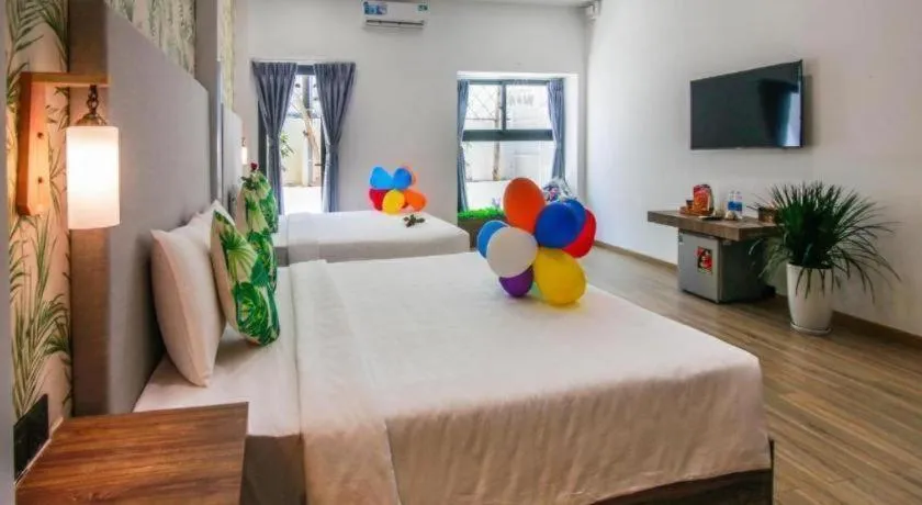 Bed in Green Oasis Hotel