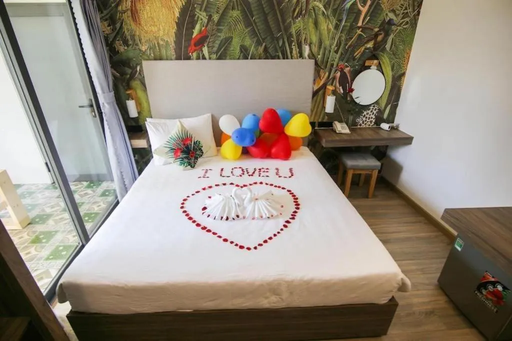 Bed in Green Oasis Hotel