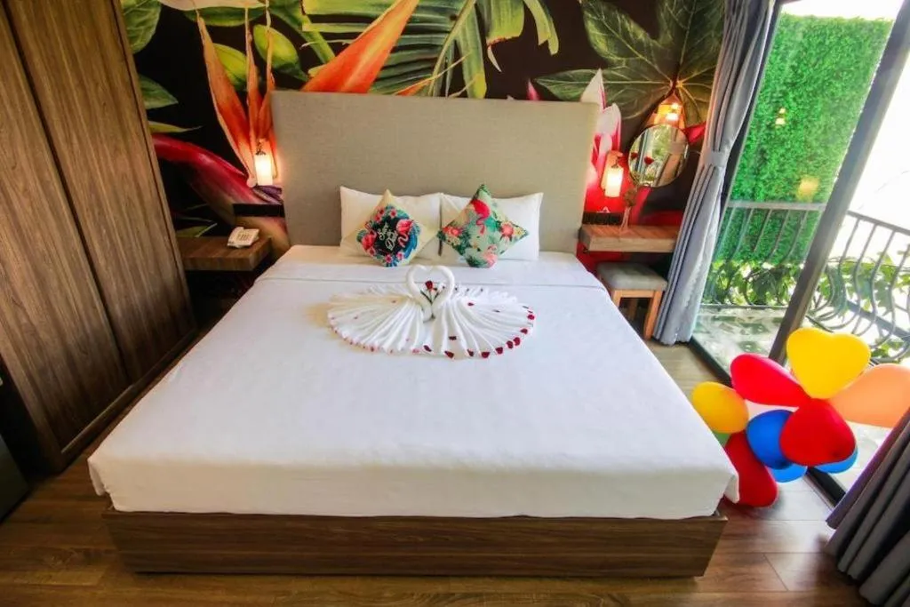 Bed in Green Oasis Hotel