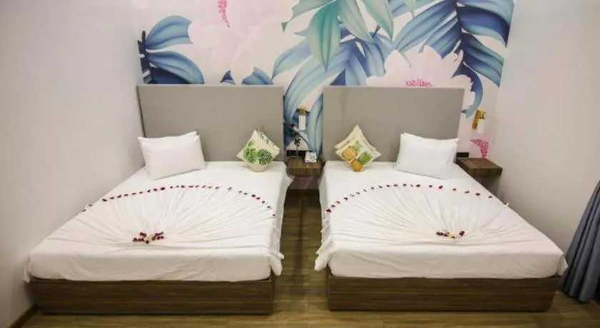 Bed in Green Oasis Hotel