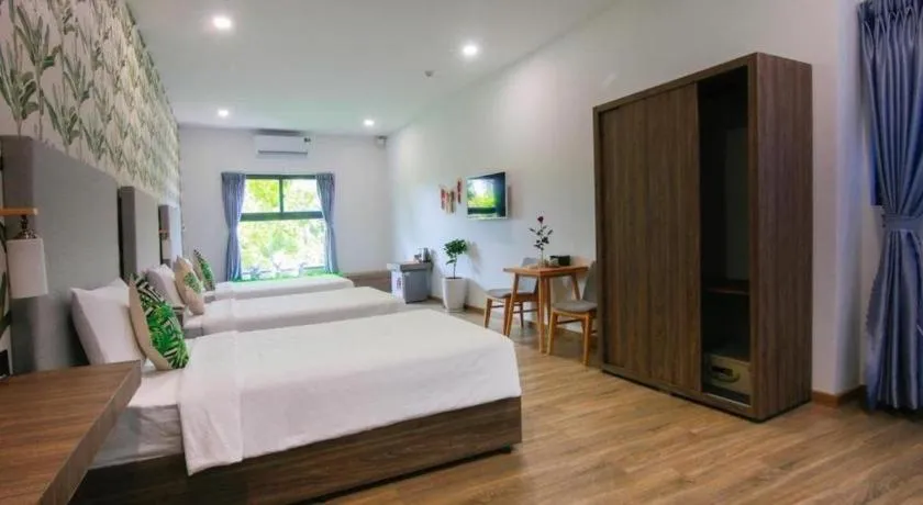 Bed in Green Oasis Hotel