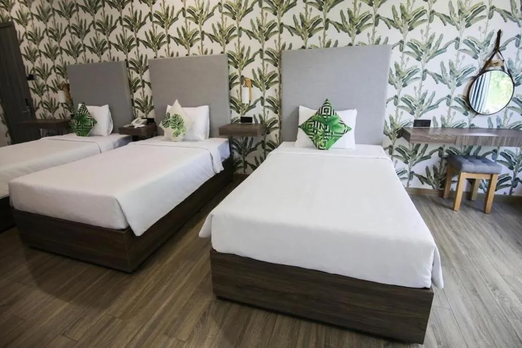 Bed in Green Oasis Hotel