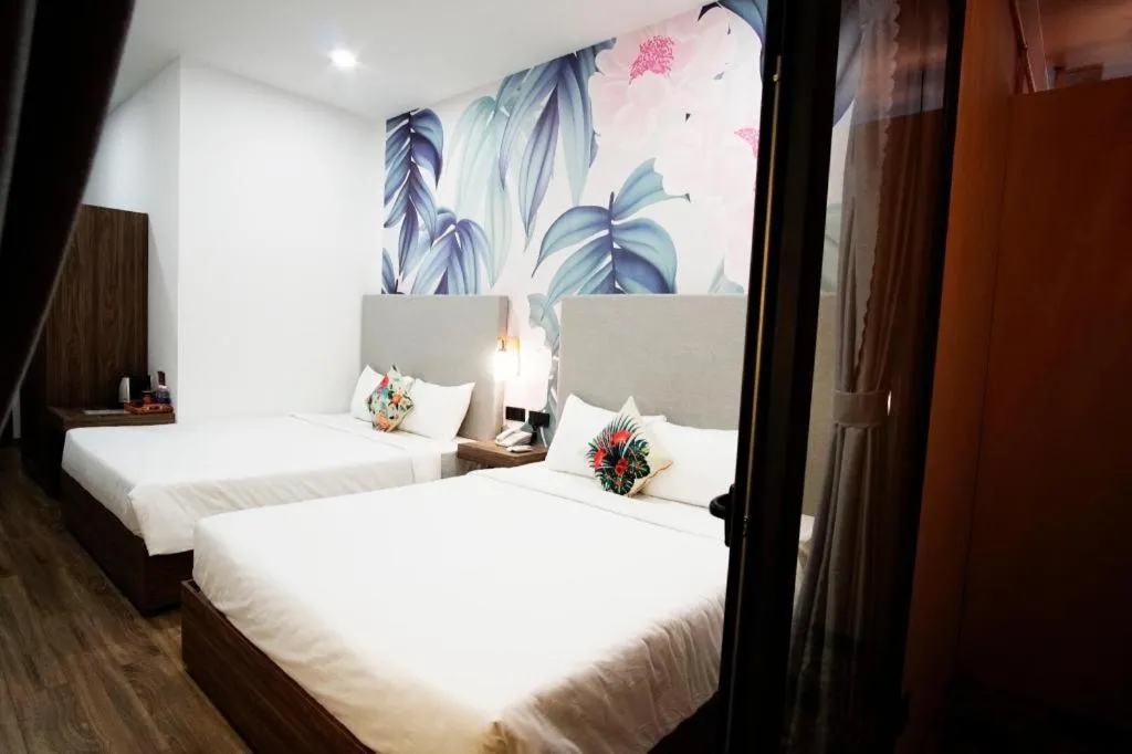 Bed in Green Oasis Hotel