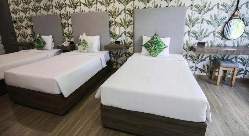 Bed in Green Oasis Hotel