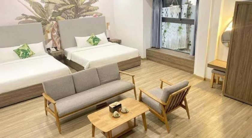 Bed in Green Oasis Hotel