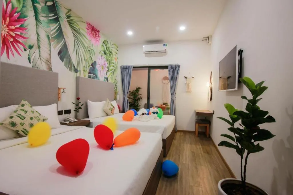 Bed in Green Oasis Hotel