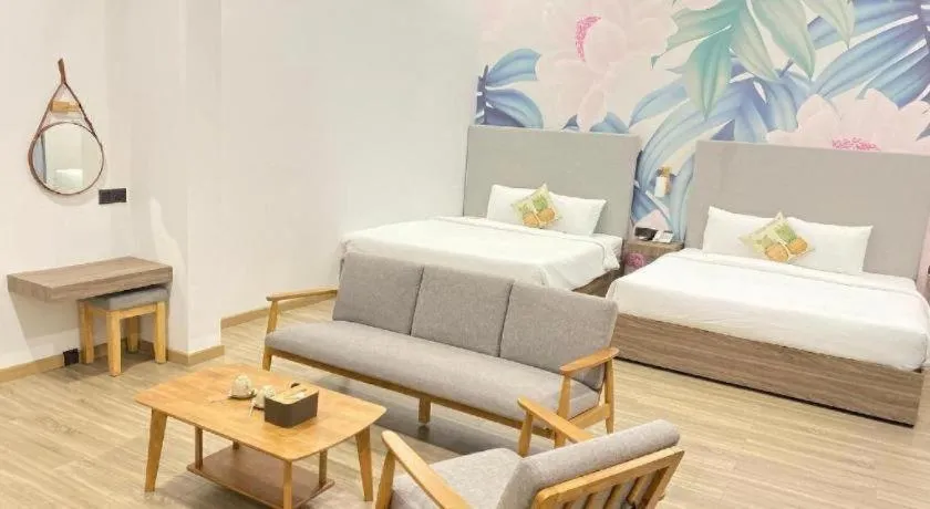 Bed in Green Oasis Hotel